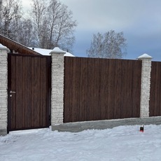 Заборы из металлопрофиля - заборворотастрой.рф-Екатеринбург 